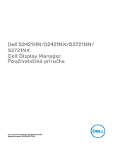 Dell S2721NX Užívateľská príručka