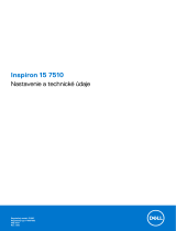 Dell Inspiron 15 7510 Užívateľská príručka