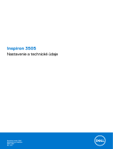 Dell Inspiron 3505 Užívateľská príručka