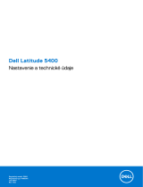 Dell Latitude 5400 Návod na obsluhu