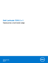 Dell Latitude 7210 2-in-1 Návod na obsluhu