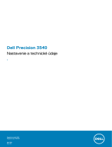 Dell Precision 3540 Návod na obsluhu
