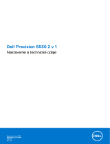 Dell Precision 5530 2 in 1 Návod na obsluhu