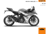 KTM RC 125 2018 Návod na obsluhu