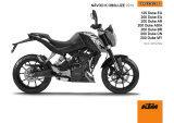 KTM 125 Duke 2015 Návod na obsluhu