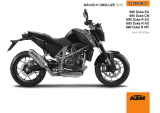 KTM 690 Duke 2015 Návod na obsluhu