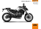 KTM 890 Duke R 2021 Návod na obsluhu