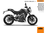 KTM 390 Duke 2014 Návod na obsluhu