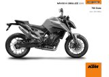 KTM 790 Duke 2020 Návod na obsluhu