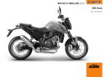 KTM 690 Duke 2018 Návod na obsluhu