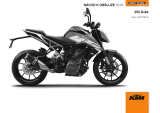 KTM 250 Duke 2018 Návod na obsluhu