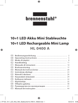 Brennenstuhl 10 + 1 LED Rechargeable Mini Lamp HL 0400 A, IP 40, 400+80lm Používateľská príručka