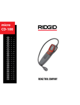 RIDGID micro CD-100 Používateľská príručka