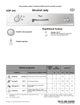 Whirlpool ADP 542 WH Program Chart