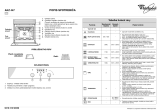 Whirlpool AKZ 447 IX Program Chart