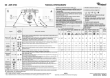 Whirlpool AWE 9725 Program Chart