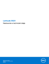 Dell Latitude 5521 Stručná príručka spustenia