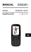 Evolveo EasyPhone EG Návod na obsluhu