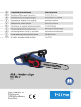 Güde Akku Kettensäge KS 36-0 Návod na obsluhu