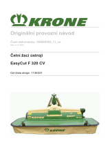 Krone BA EasyCut F 320 CV Návod na používanie