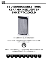 SHX 37PTC2000LD Ceramic Fan Heater Používateľská príručka