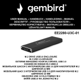 Gembird EE2280-U3C-01 M.2 DRIVE USB3.0 ENCLOSURE Používateľská príručka
