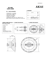 Akai ACS-656 6.5 Inch 4 Way Speaker Užívateľská príručka