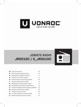 Vonroc JR501DC Jobsite Radio Používateľská príručka