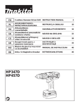 Makita HP347D Cordless Hammer Driver Drill Používateľská príručka