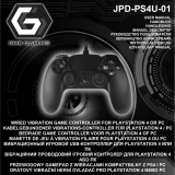 Gembird JPD-PS4U-01 Wired Vibration Game Controller Používateľská príručka