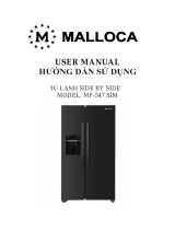 Malloca Tủ lạnh Side by Side MF-547 SIM Používateľská príručka