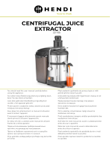 Hendi 221105 Centrifugal Juice Extractor Používateľská príručka