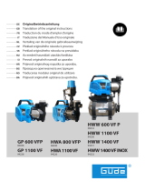 G de HWW 1400 VF Water Pump Používateľská príručka