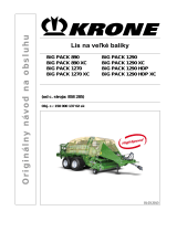 Krone BA BiG PACK 890, 1270, 1290 XC High Spee Návod na používanie