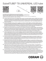 Ledvance LED TUBE T8 18 UNIVERSAL 600 mm 8W 830 User Instruction