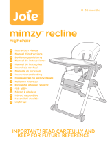 Joie Mimzy Recline Highchair Používateľská príručka