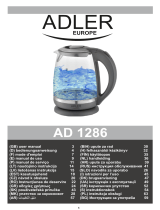 Adler AD 1286 Glass and Plastic Kettle Používateľská príručka
