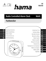 Hama 00186448 Radio Controlled Alarm Clock Používateľská príručka