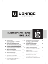 Vonroc EH517AC Electric PTC Fan Heater Používateľská príručka