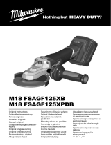 Milwaukee M18 FSAGF125XB Cordless Angle Grinder Používateľská príručka