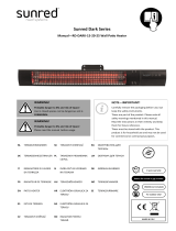 SunRed Wandheizstrahler Dark Wall Black 2500 Watt Návod na používanie