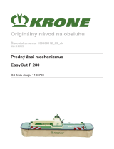 Krone BA EasyCut F 280 Návod na používanie