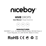 Niceboy HIVE DROPS Single Earphone Používateľská príručka