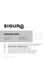 SIGURO SGR-IC-K310B Induction Hob Používateľská príručka