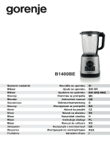 Gorenje B1400BE Blender Používateľská príručka