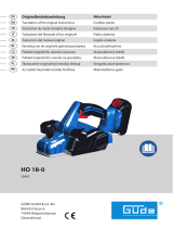 Güde HO 18-0 Cordless Planer Návod na používanie