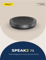 Jabra Speak2 75 MS Teams - Link 380c, Dark Grey Používateľská príručka