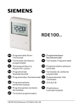 Siemens RDE100.1 Programmable Room Thermostat Používateľská príručka