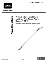 Toro Cordless Pole Saw 60V MAX* Flex-Force Power System 51847T – Tool Only Používateľská príručka