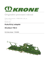 Krone BA XCollect 750-3 (BV301-20) Návod na používanie